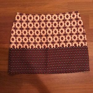 Topshop patterned mini skirt